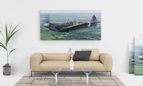 XL Spitfire Canvas on Wall