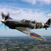 2 seated spitfire in flight