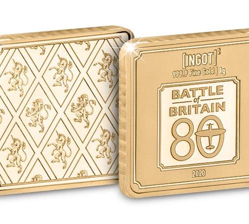 1g gold ingot battle of britain